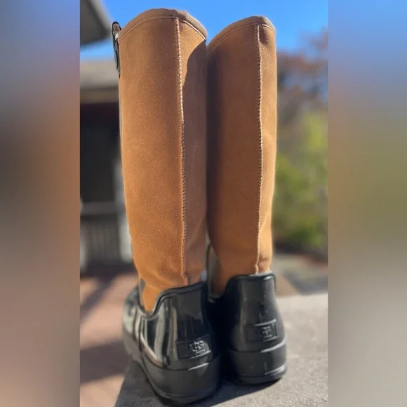 UGG Raincloud Tall Waterproof Suede Boots- Sz. 11 - Picture 5 of 11